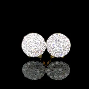 10K Yellow Gold Diamond Stud Earrings (0.55ct)