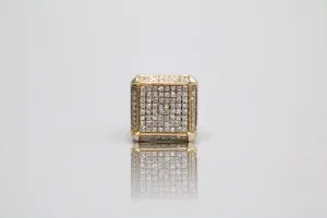 10K Yellow Gold Single Diamond Stud Earring (3.3 Grams)