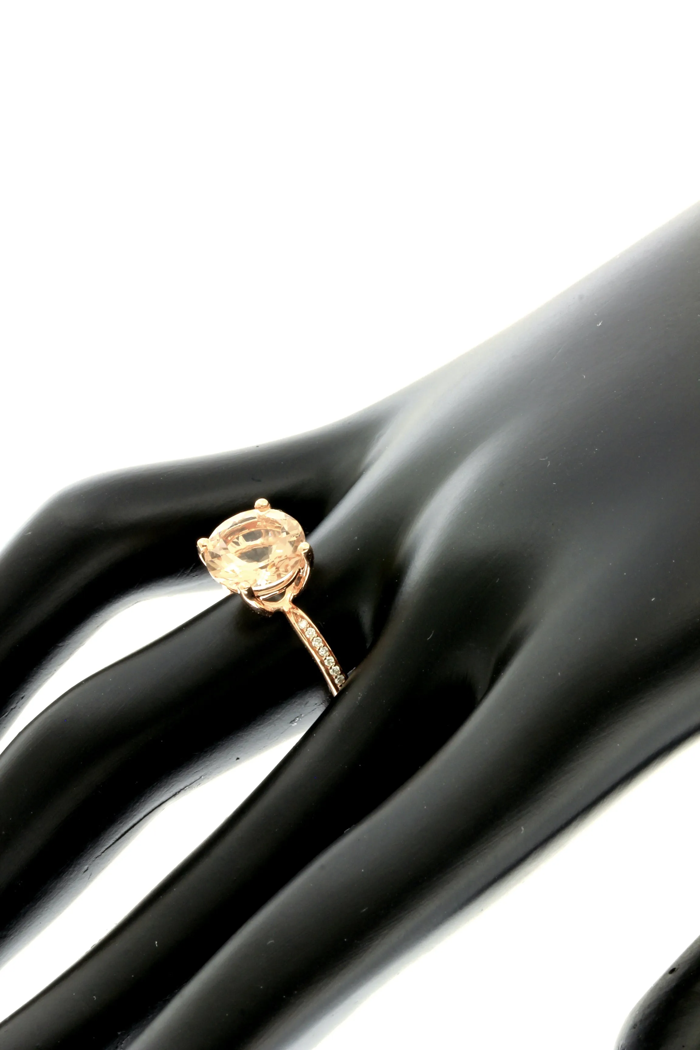 14KP 18D0.06CT,1MG2.37CT,MORGANITE/DIAMOND RING (118R408645P14MG1)