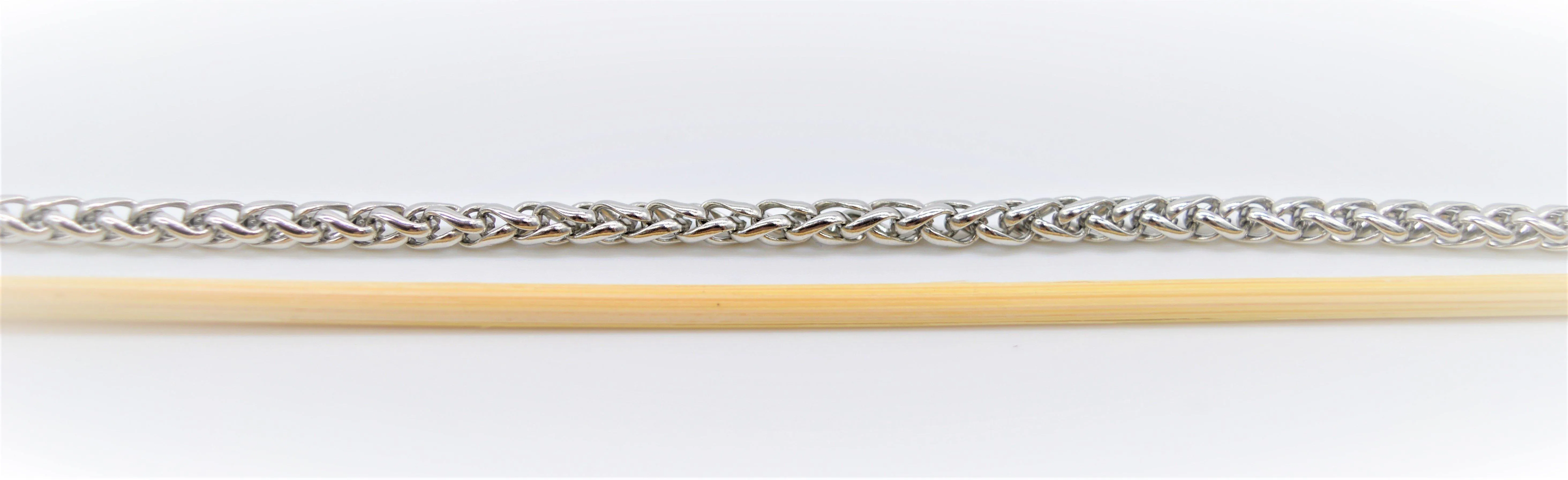22" Double Weave Cuban Chain Flag Necklace