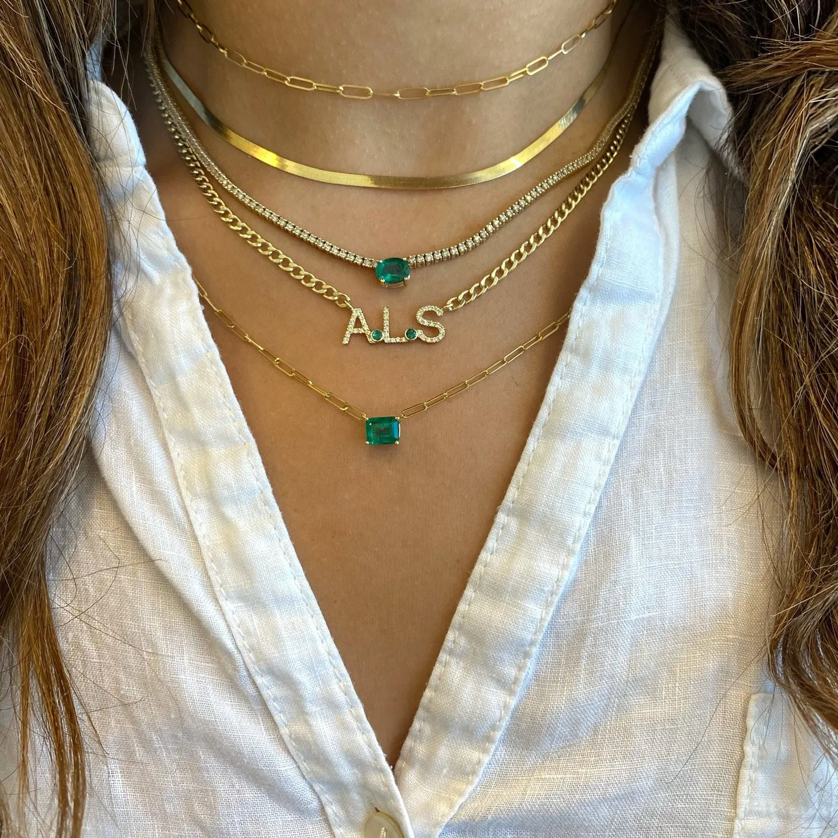 3mm Herringbone Chain Necklace