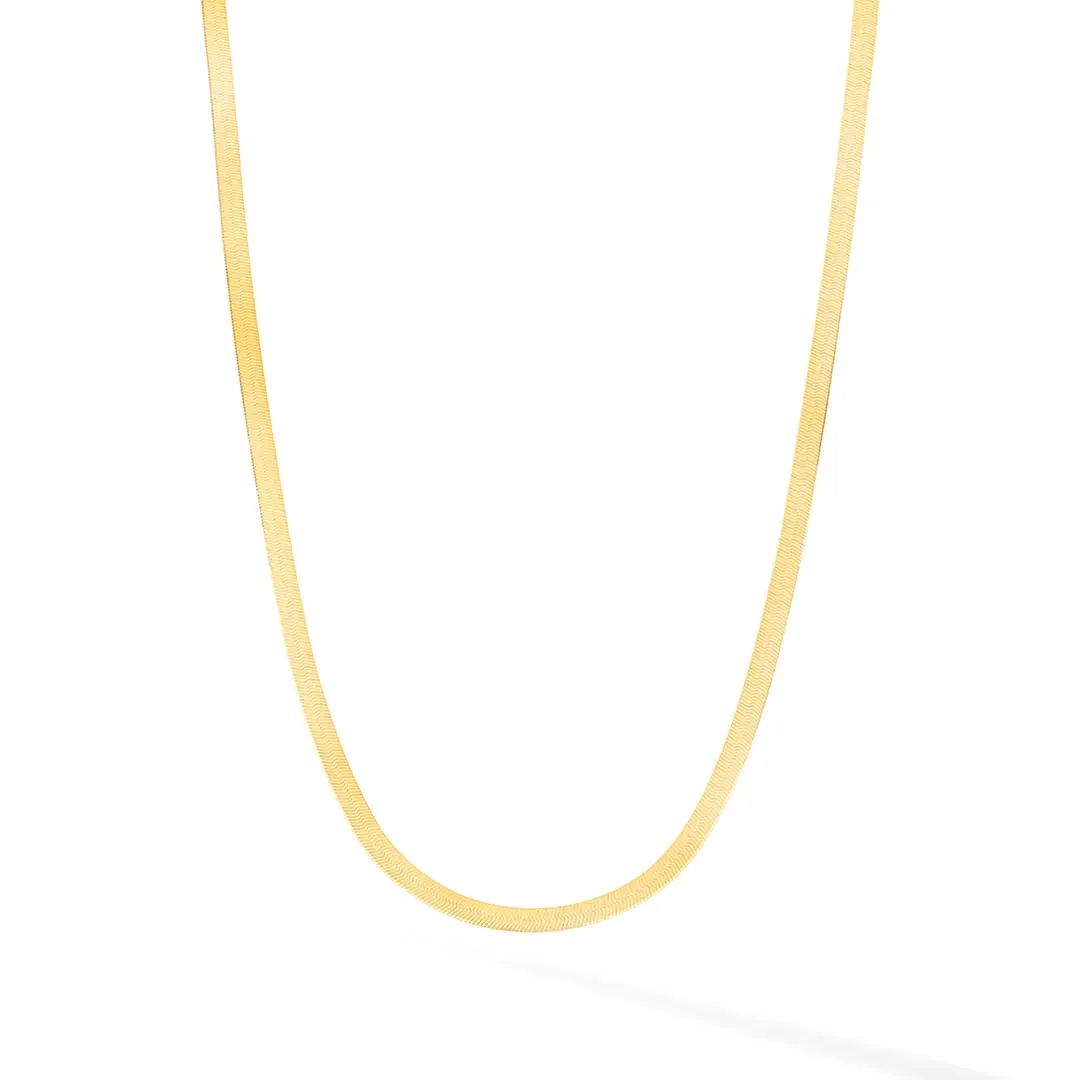 3mm Herringbone Chain Necklace