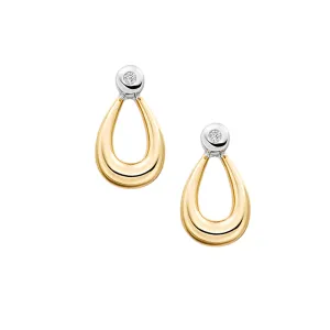 9ct Gold Diamond Earrings