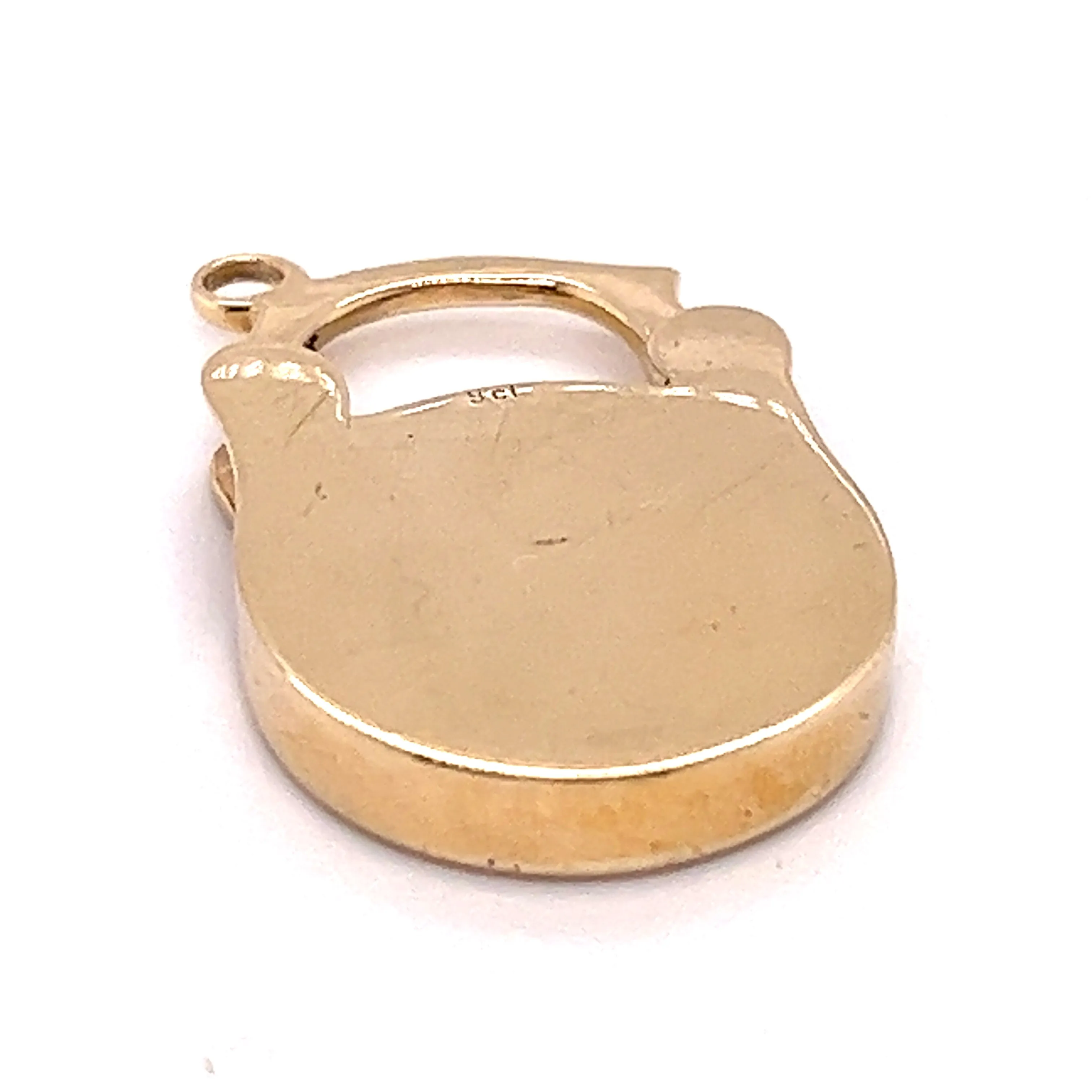 9ct Yellow Gold Engraved Heart Locket Pendant
