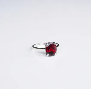 African Garnet Ring Natural Gemstone .925 Sterling Silver Jewelry Birthstone Chakra Luxury Rings