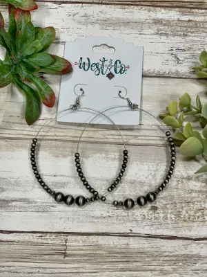 Ali Silver Hoop Earrings
