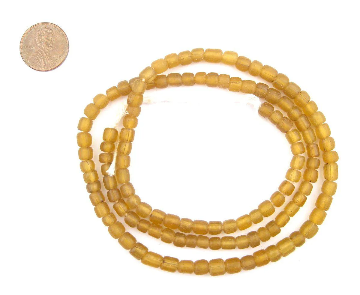 Amber Java Glass Beads