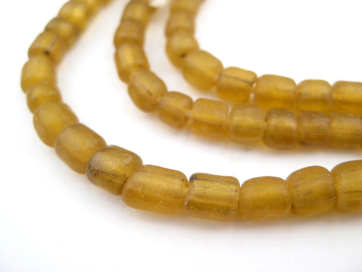 Amber Java Glass Beads
