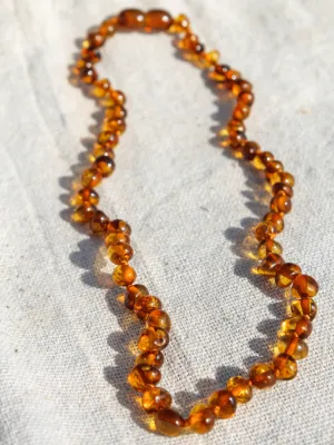 Amber Necklace Cognac (baby - toddler)