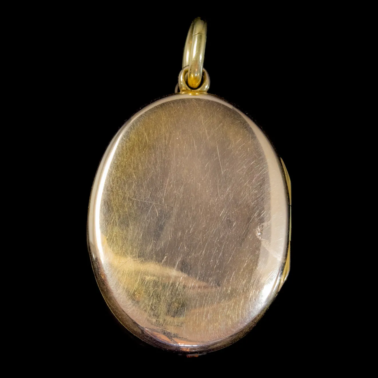 Antique Victorian Green Garnet Pearl Cross Locket 18Ct Gold Circa 1900