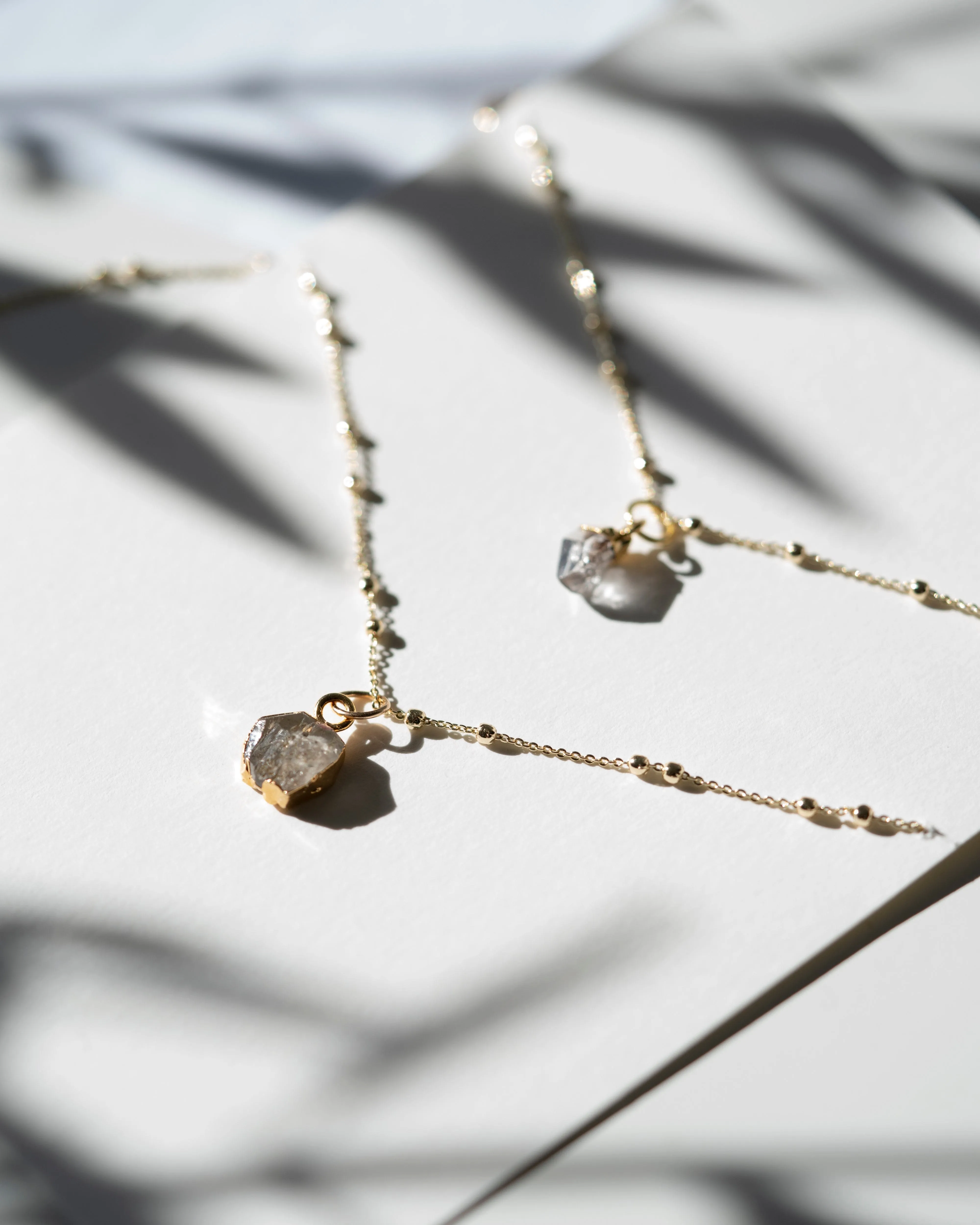 April | Herkimer Diamond Necklace