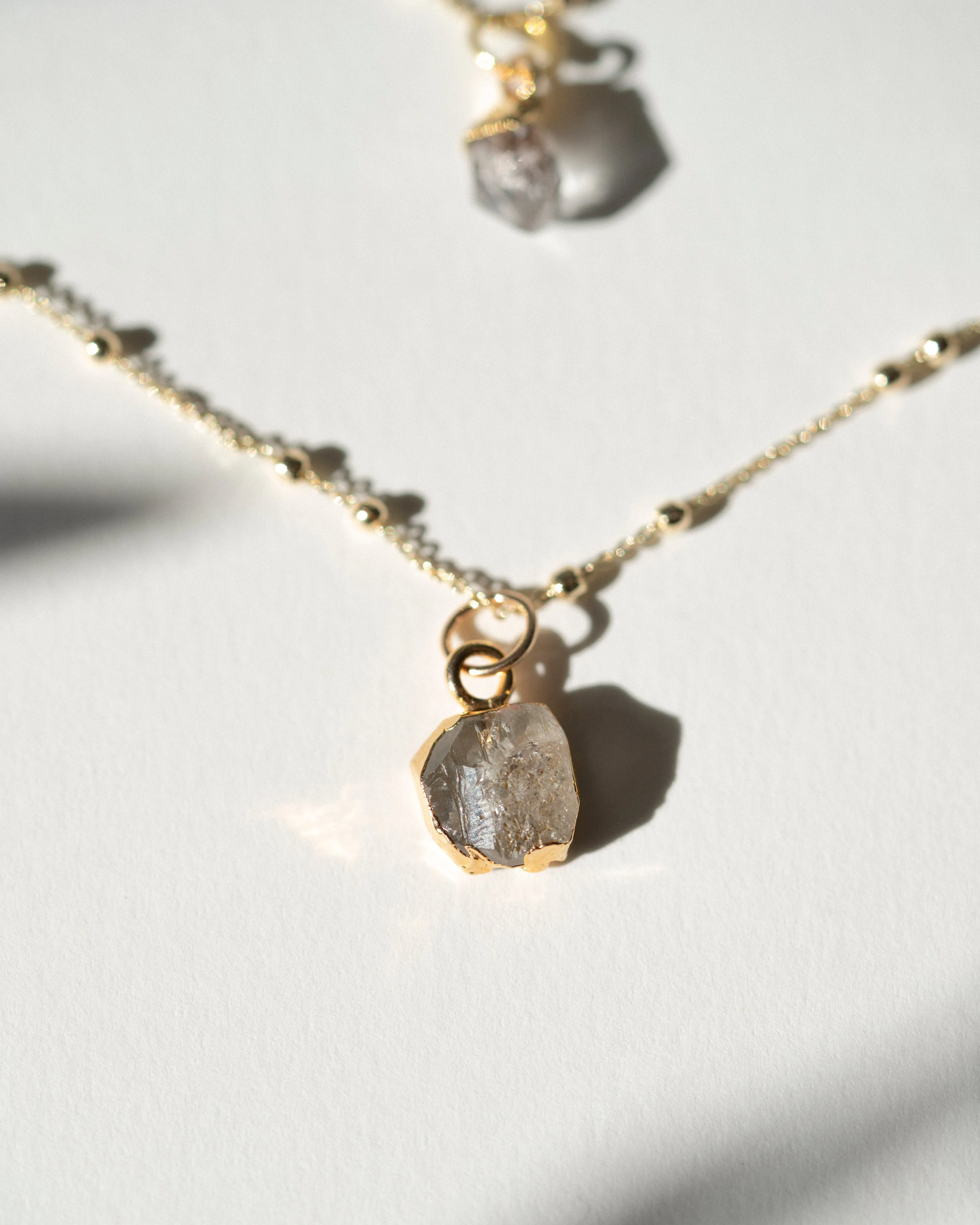 April | Herkimer Diamond Necklace