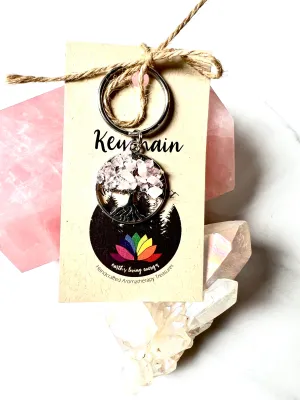 Aromatherapy Key Chain Rose Quartz