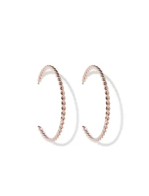 Ashton Fine Twist Oversized Hoop Earrings