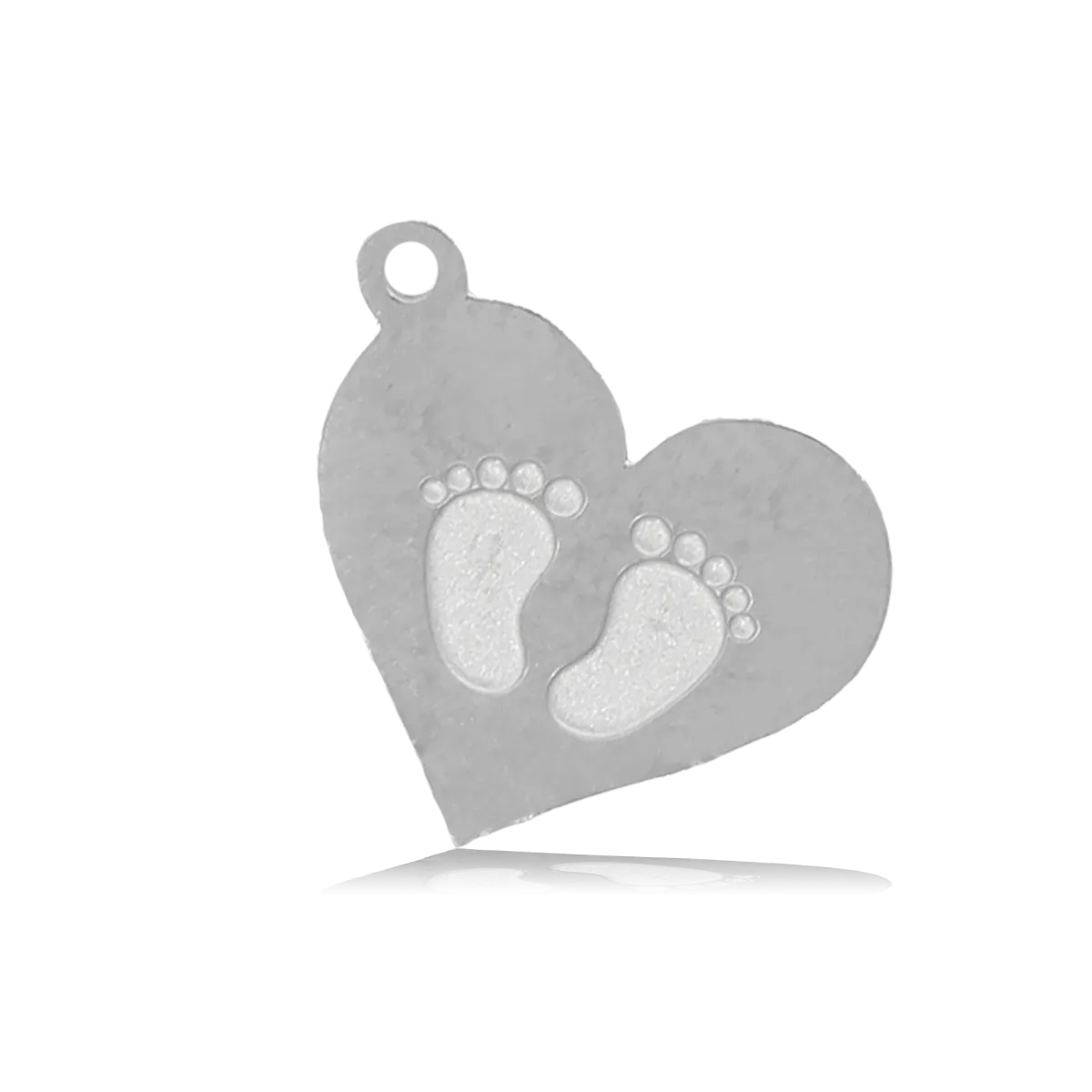 Baby Feet Charm with Blue Zebra Jade Charity Bracelet