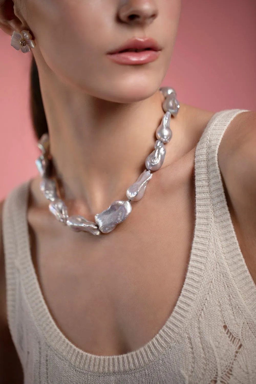 Baroque Pearl Strand Necklace