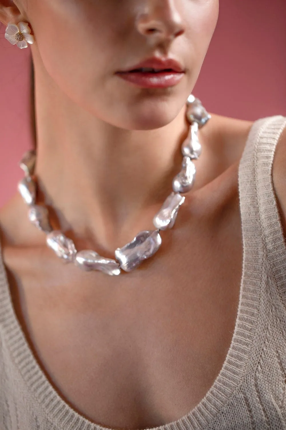 Baroque Pearl Strand Necklace