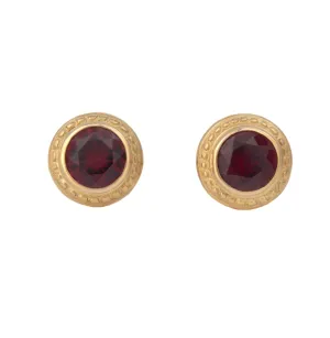 Beaded Halo Stud Earrings