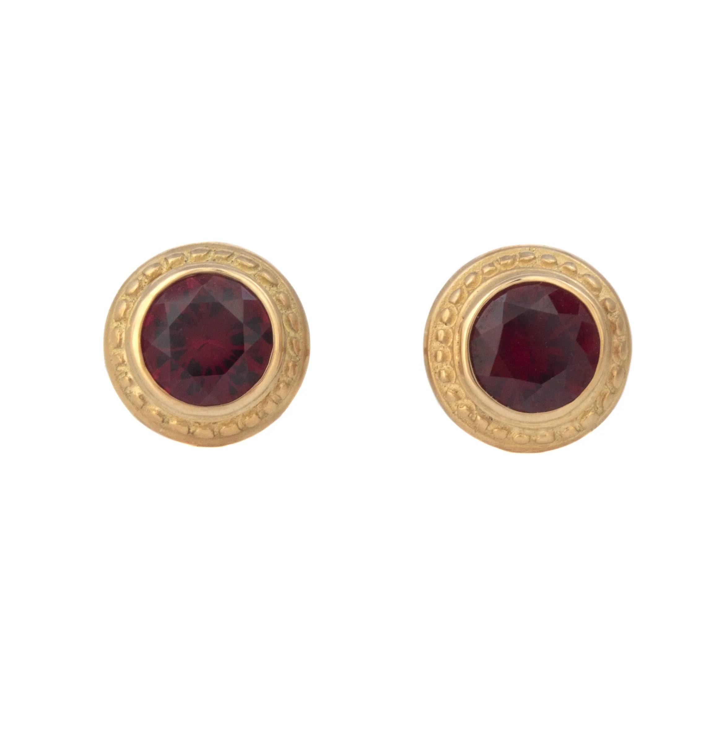 Beaded Halo Stud Earrings