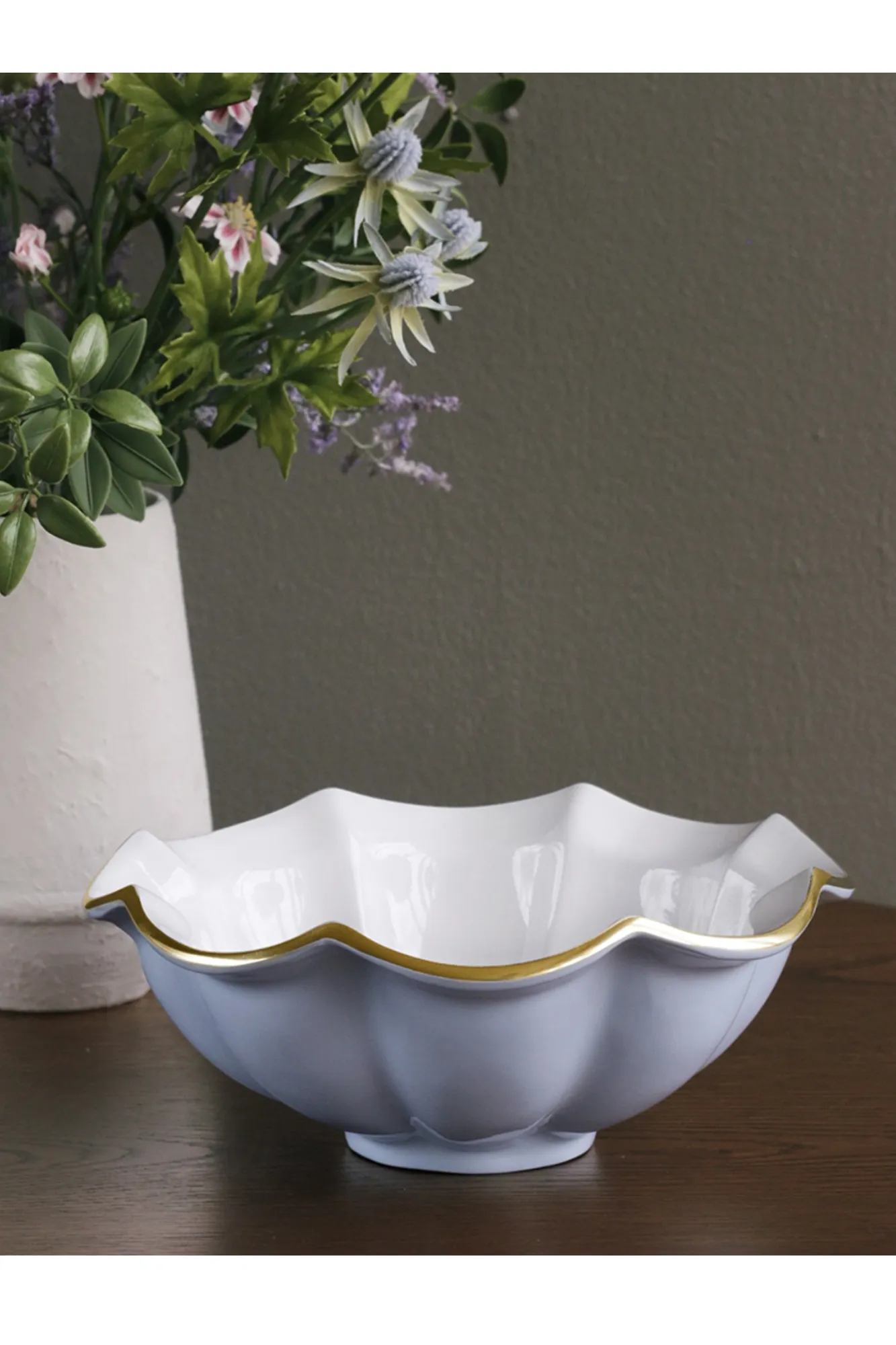 Beatriz Ball Encanto Devon Medium Bowl - Periwinkle & White