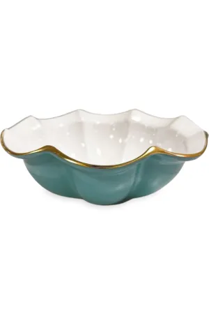 Beatriz Ball Encanto Devon Medium Bowl - Turquoise & White