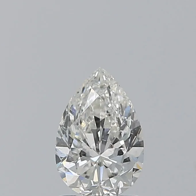 Beauvince GIA G-H SI2 Certified 2.40 Carat Pear Shape Solitaire Diamond Studs