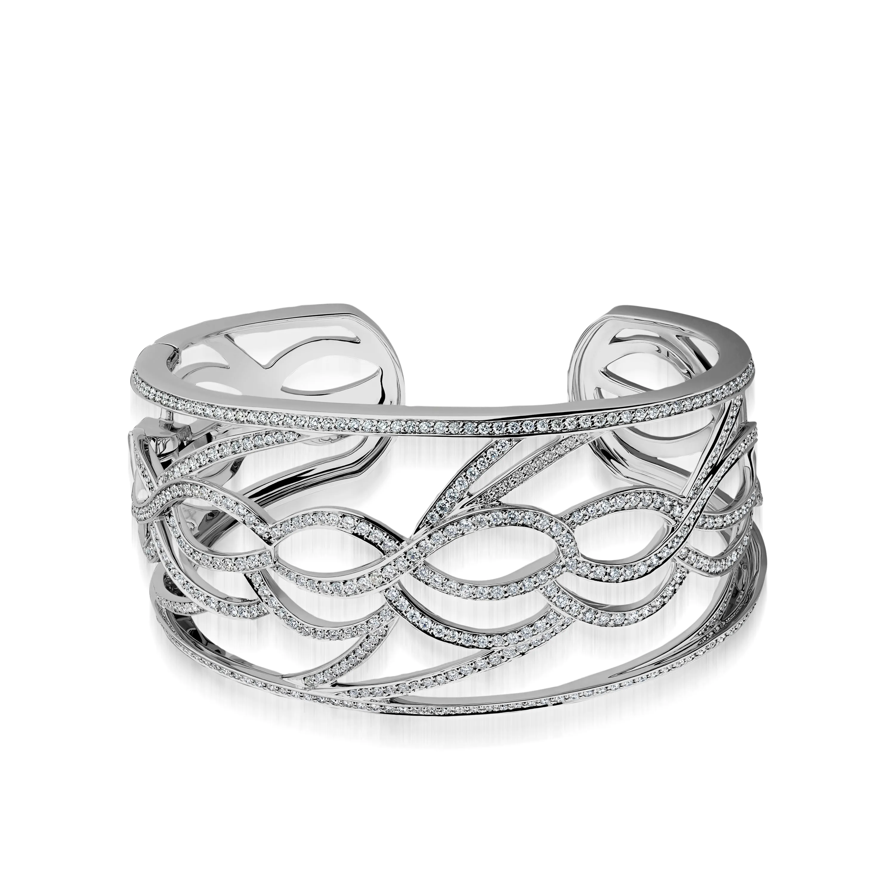 Bellagio Pave Diamond Cuff Bracelet