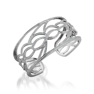 Bellagio Pave Diamond Cuff Bracelet