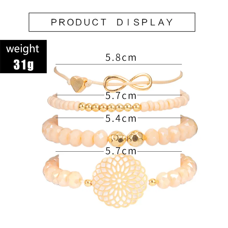 Bow beaded bracelet