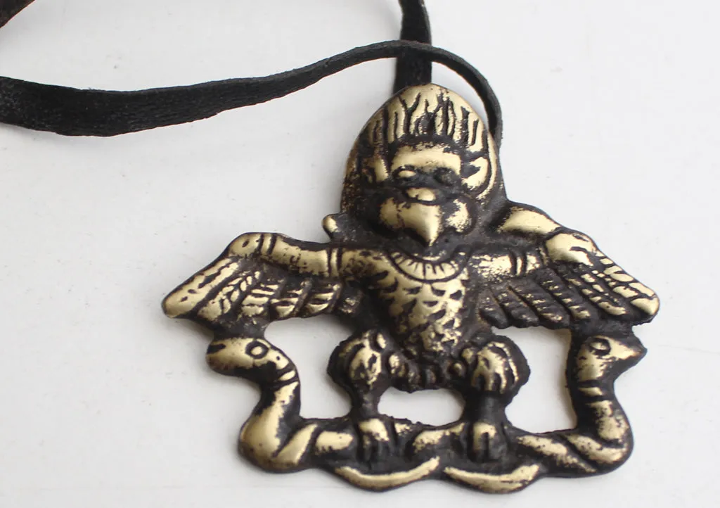 Brass Garuda/Chhepu Mini Halloween Pendant