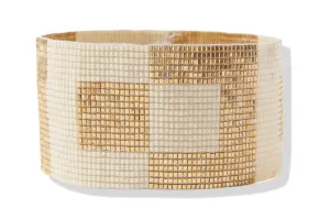BROOKLYN Gold Color Square Stretch Bracelet