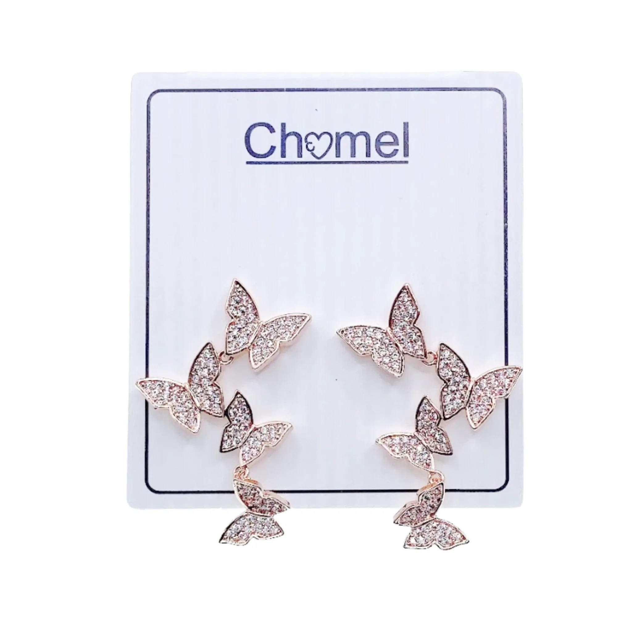 Butterfly Cubic Zirconia Earrings
