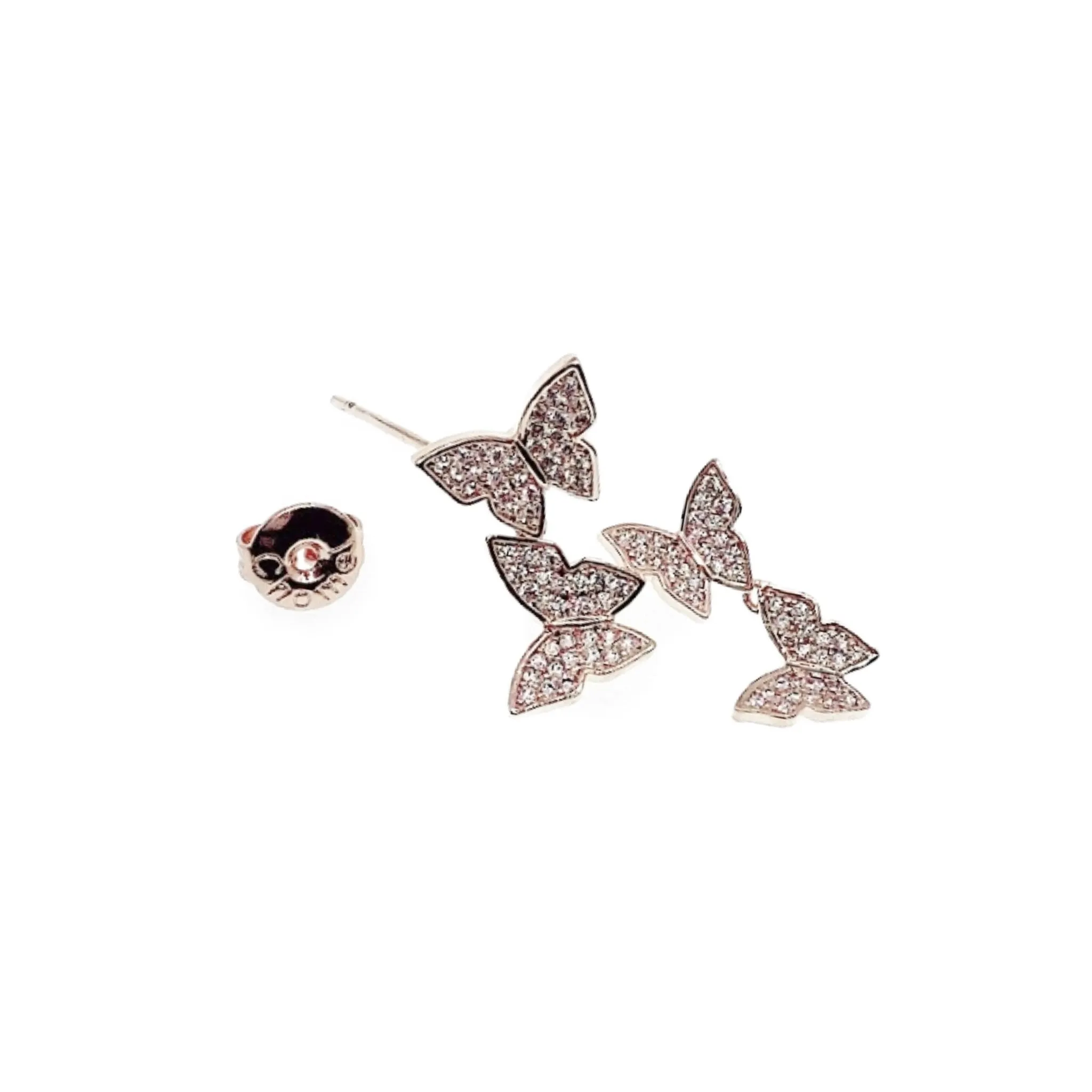 Butterfly Cubic Zirconia Earrings