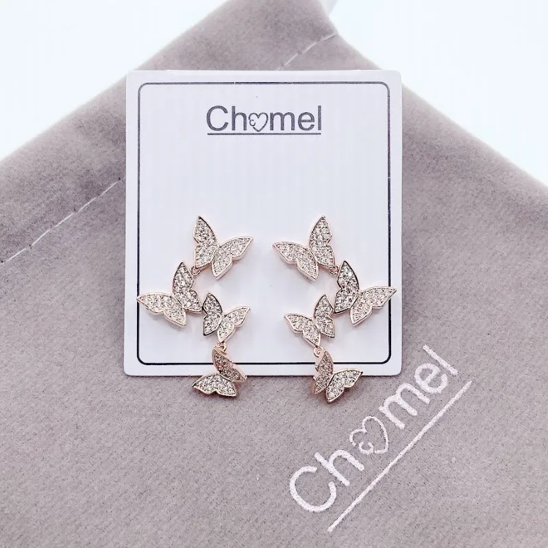 Butterfly Cubic Zirconia Earrings