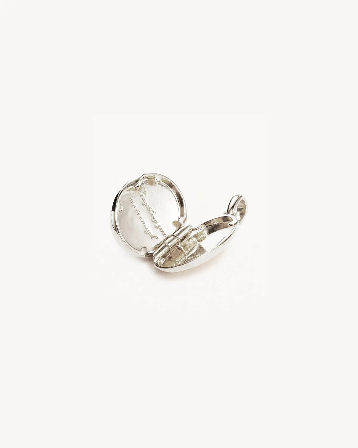 By Charlotte Everything You Are Is Enough Locket Pendant, Gold or Silver