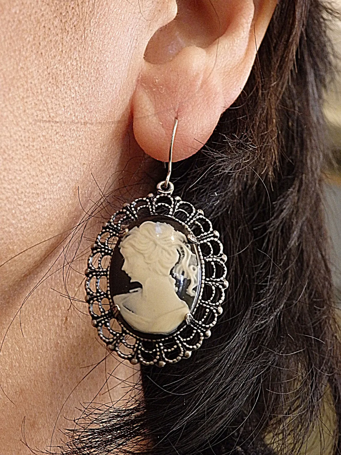 Cameo Earrings.