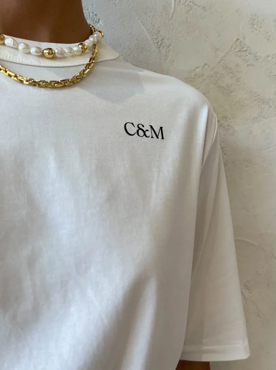 Camilla and Marc Eli Tee in Soft White