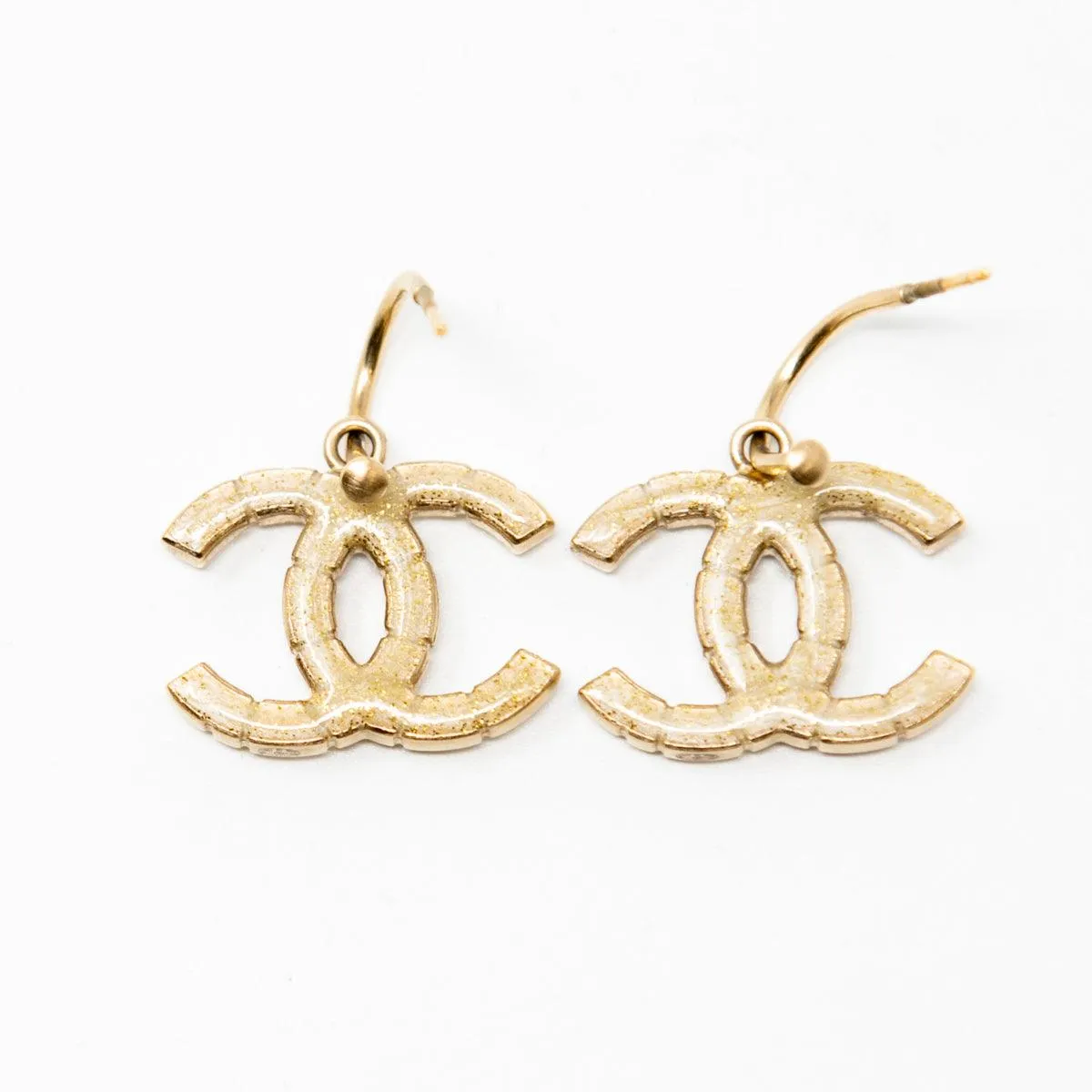 Chanel Pearl & Crystal CC Drop Earrings