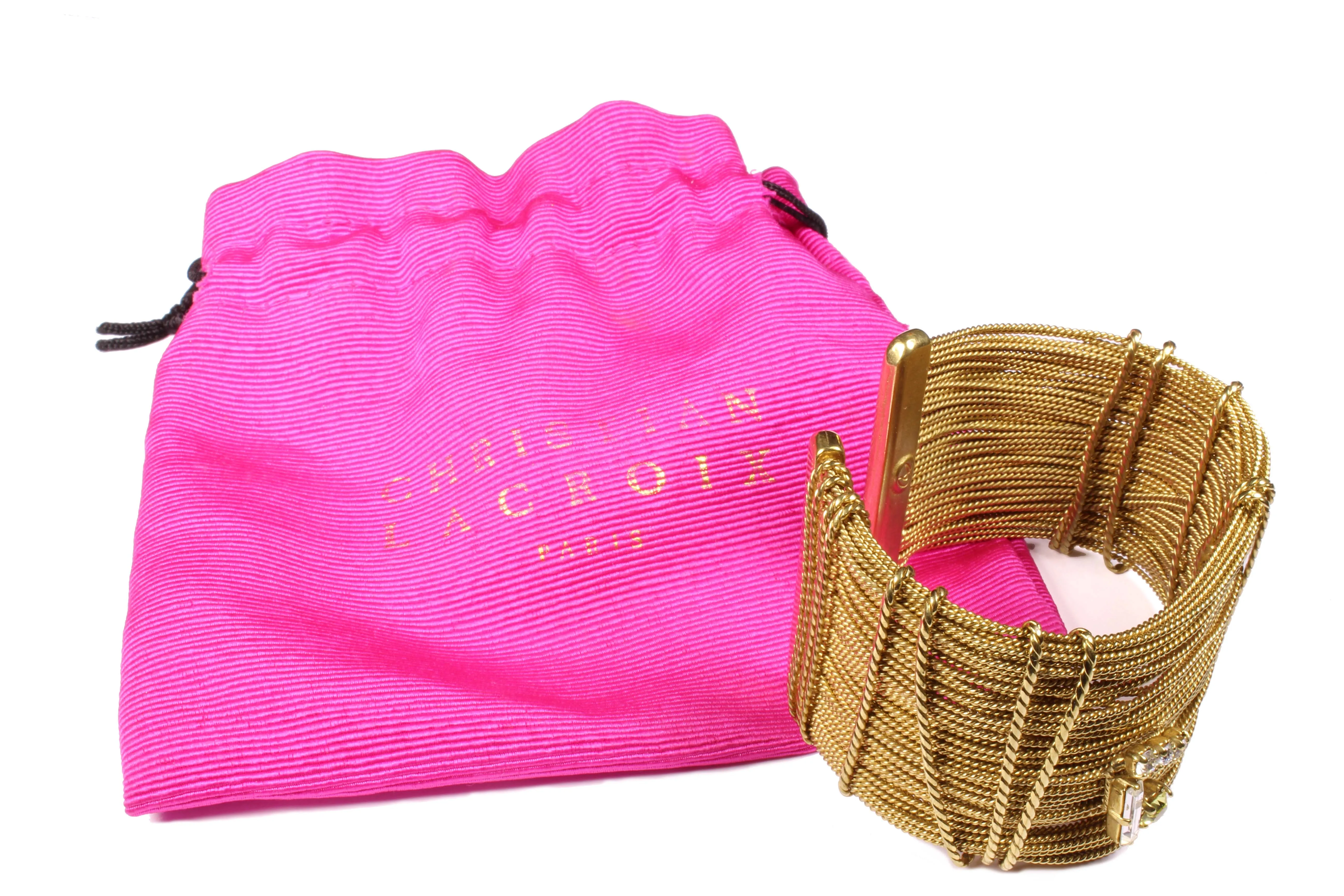 CHRISTIAN LACROIX gold bundled wires bracelet