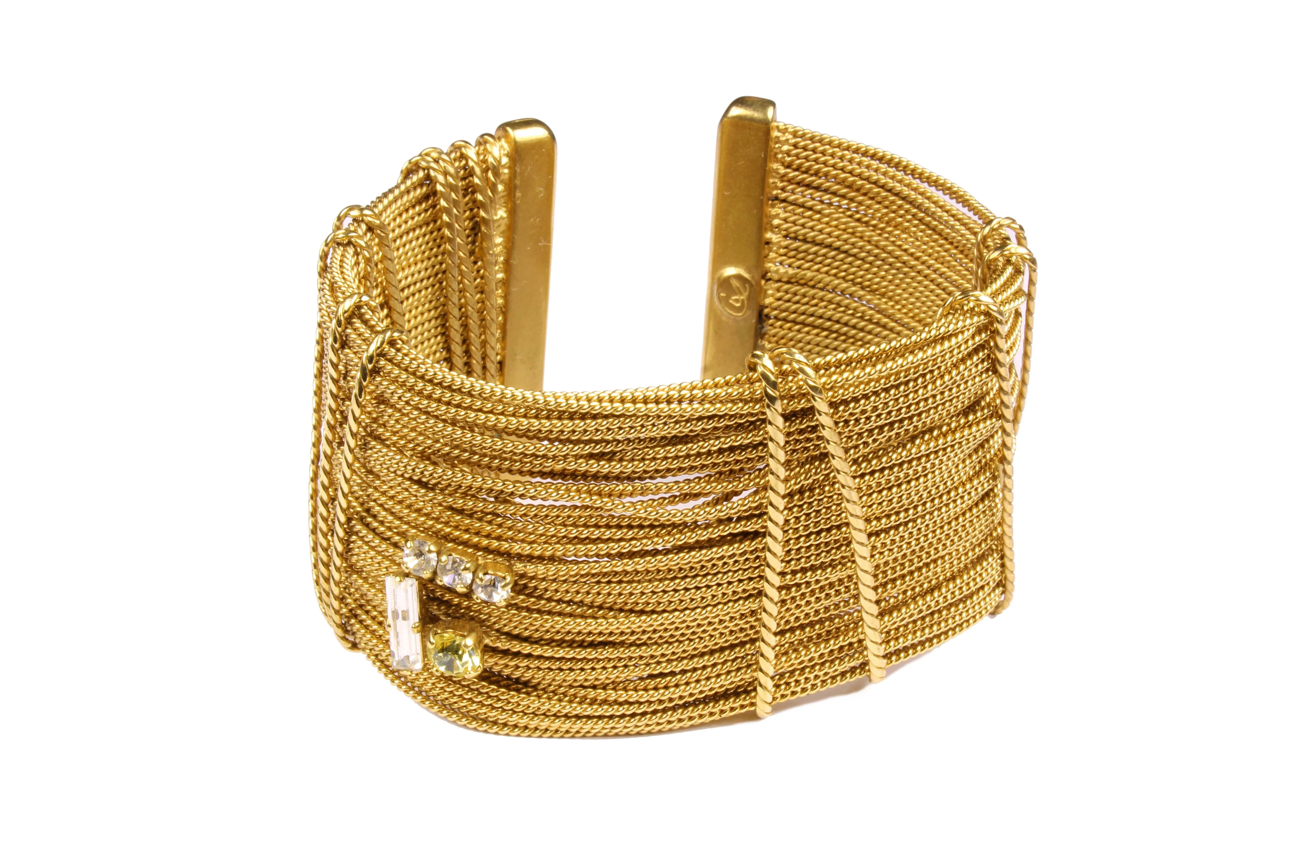 CHRISTIAN LACROIX gold bundled wires bracelet