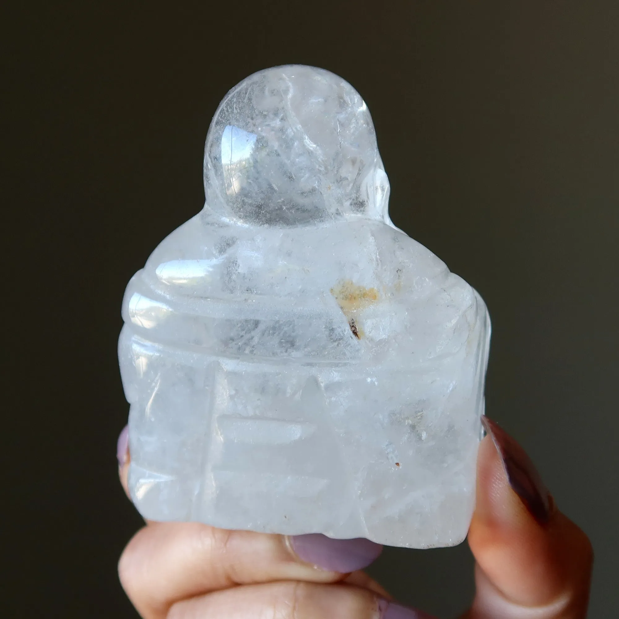 Clear Quartz Laughing Buddha Joy of Life