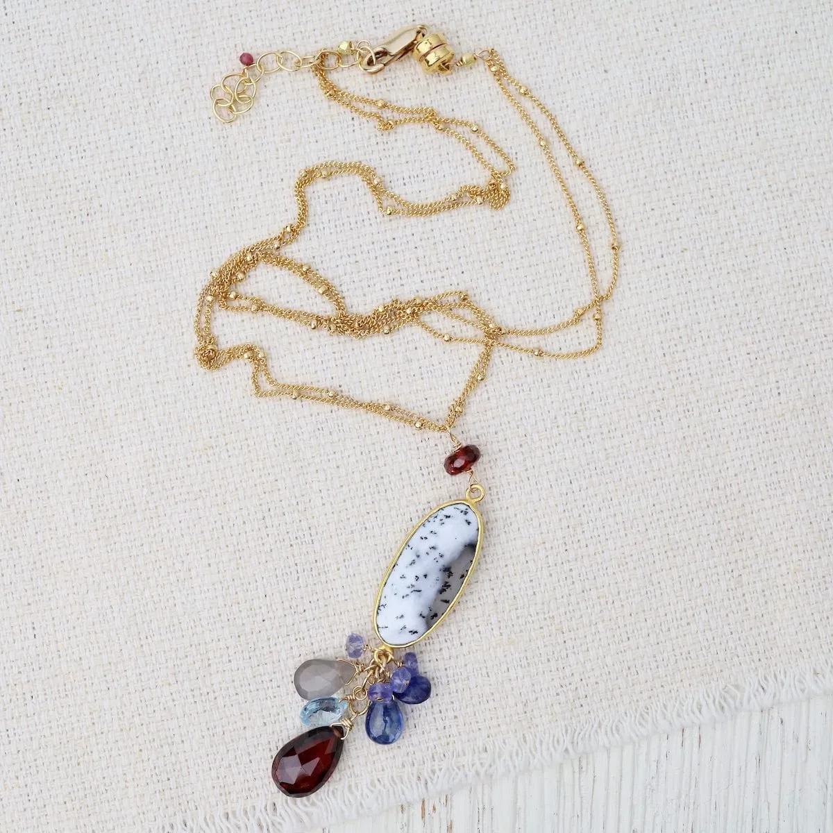 Cluster Drop Necklace