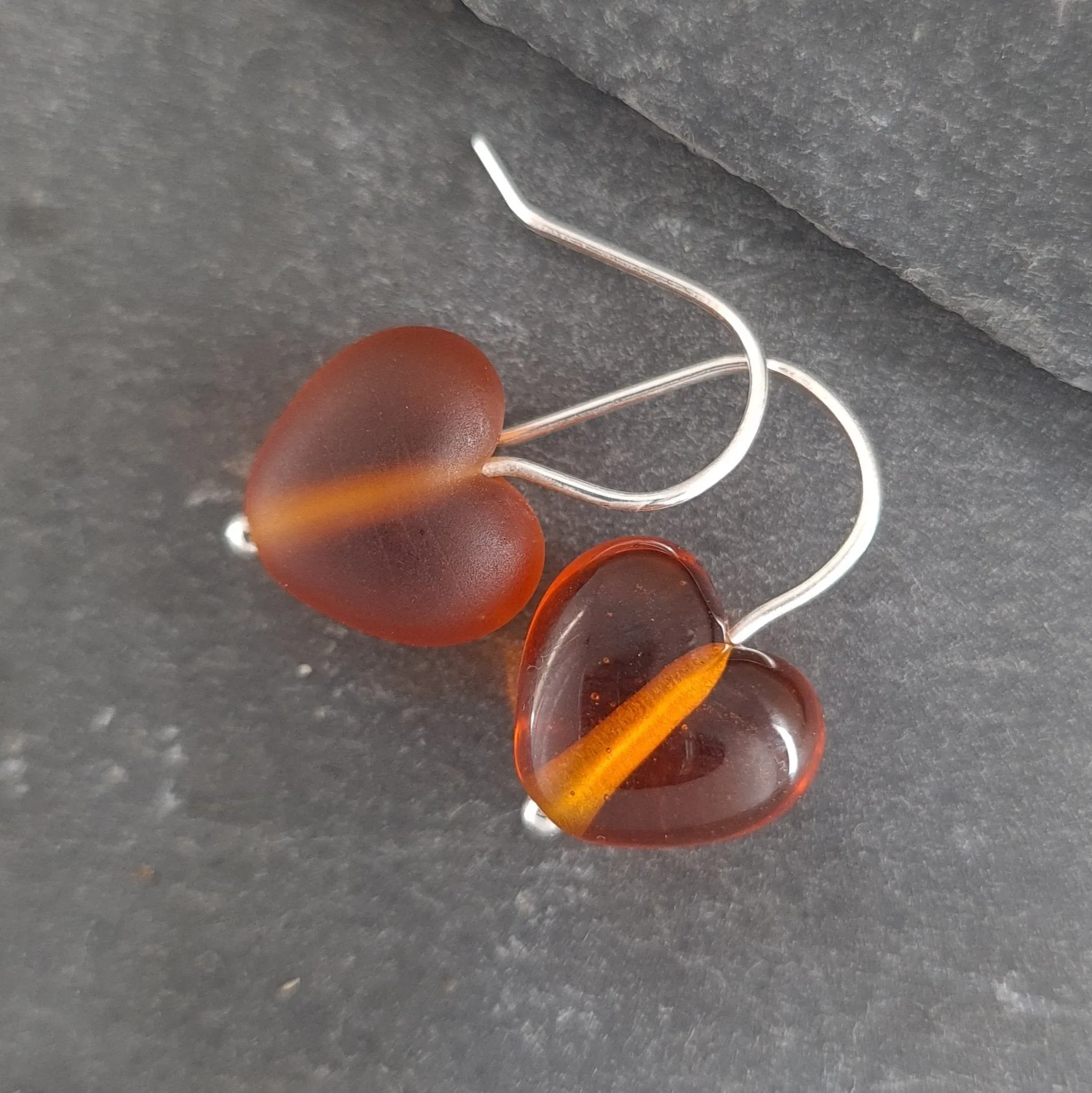 Cora Heart Earrings - Velvet & Gloss Collection