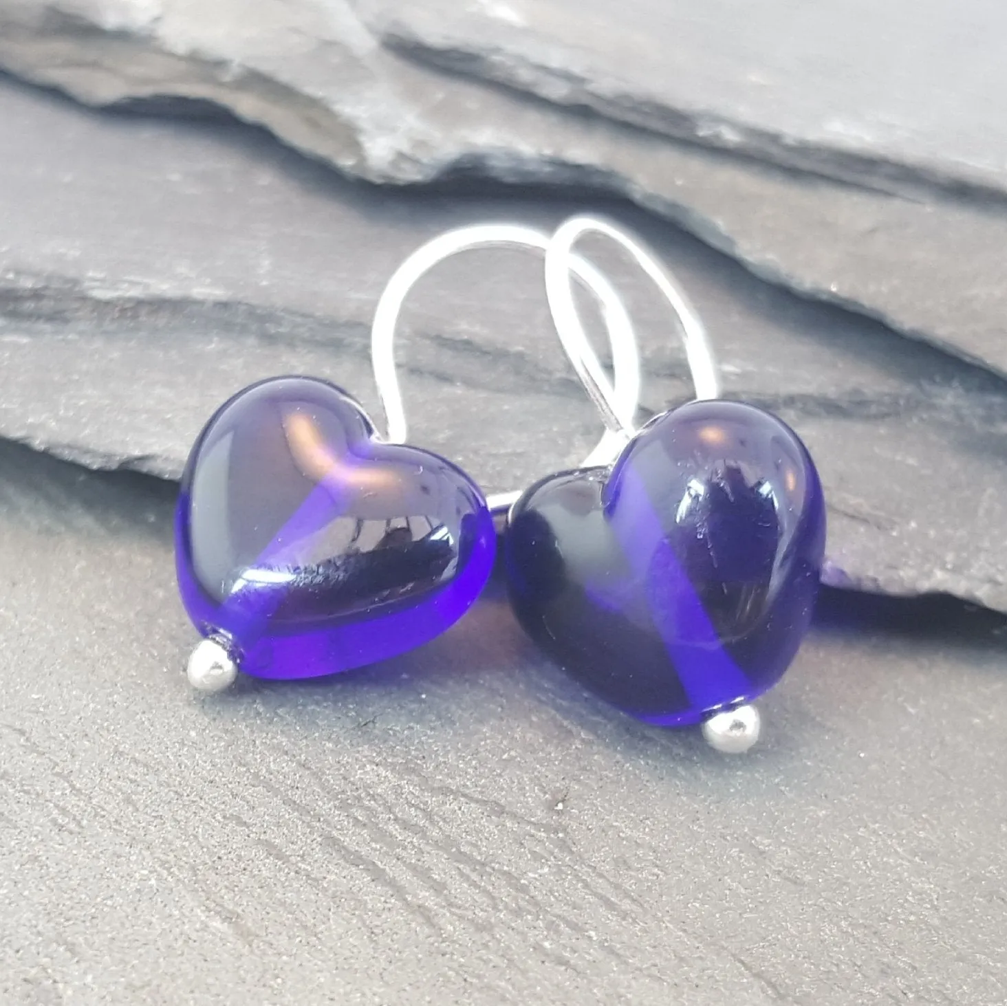 Cora Heart Earrings - Velvet & Gloss Collection