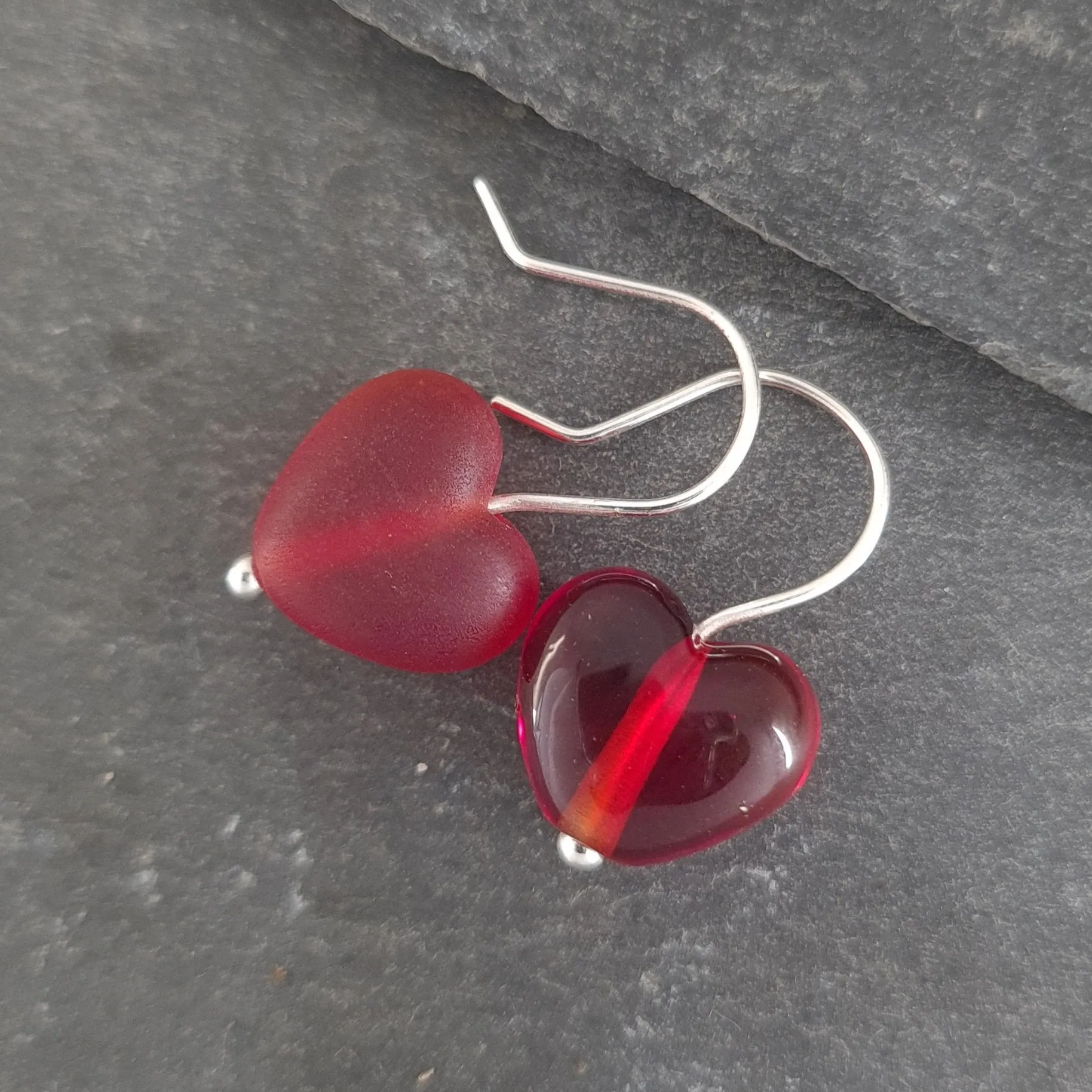 Cora Heart Earrings - Velvet & Gloss Collection
