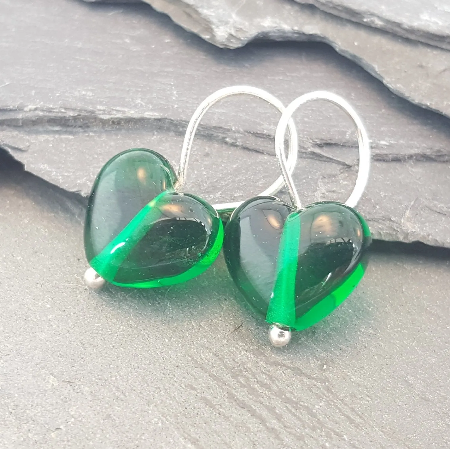 Cora Heart Earrings - Velvet & Gloss Collection