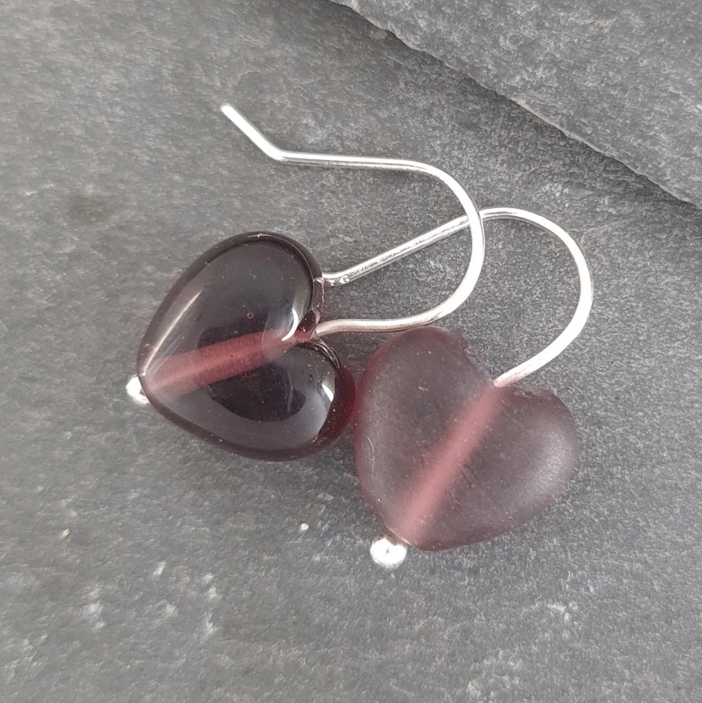 Cora Heart Earrings - Velvet & Gloss Collection
