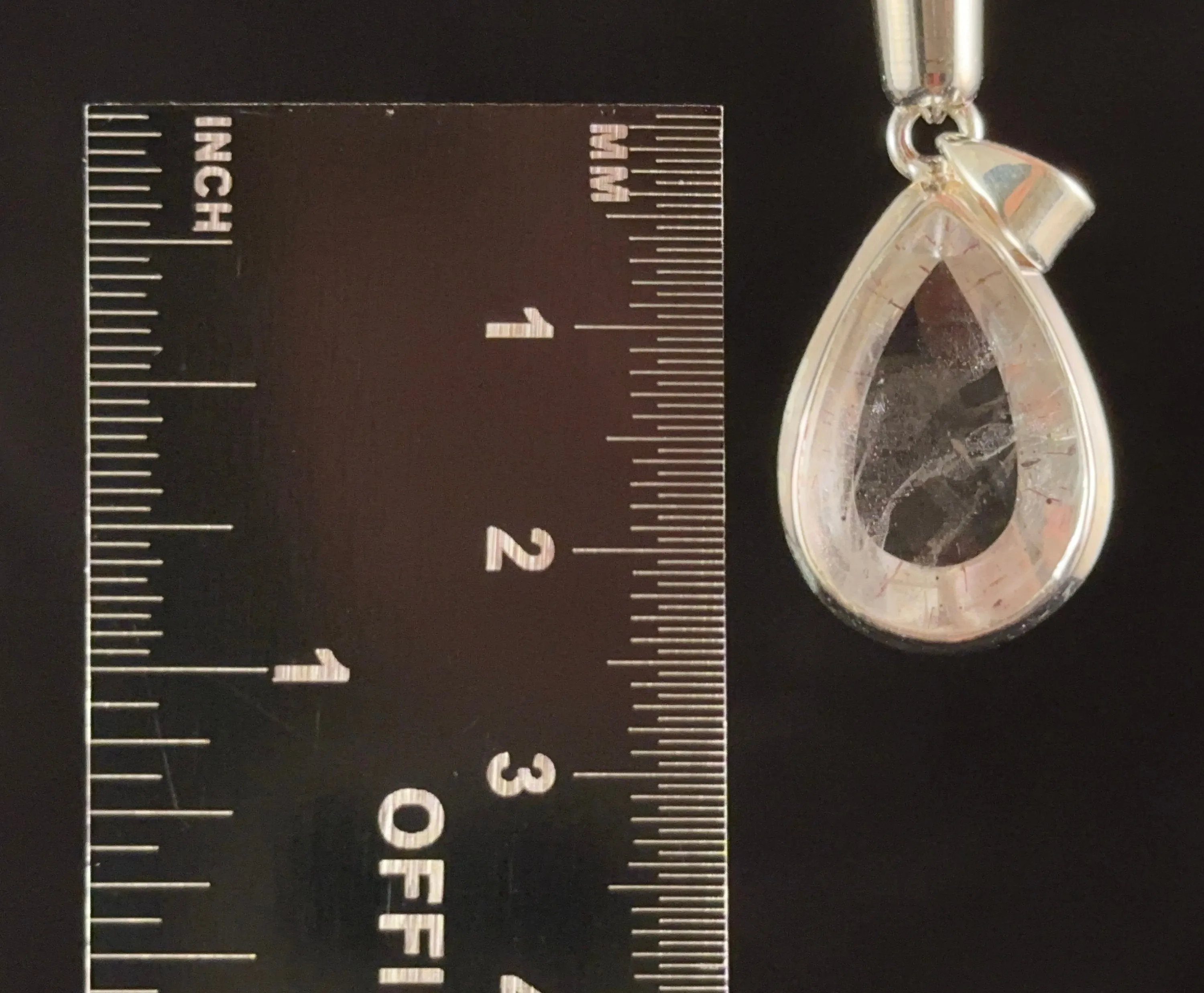 COVELLITE Pink Fire Quartz Crystal Pendant - Fine Jewelry, Healing Crystals and Stones, 54297