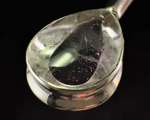 COVELLITE Pink Fire Quartz Crystal Pendant - Fine Jewelry, Healing Crystals and Stones, 54297