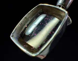 COVELLITE Pink Fire Quartz Crystal Pendant - Fine Jewelry, Healing Crystals and Stones, 54305